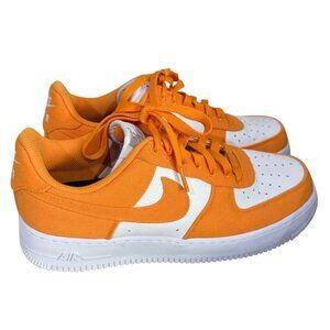 Nike Air Force 1 By You Sneaker Size 8 Low Orange White DZ3637-900